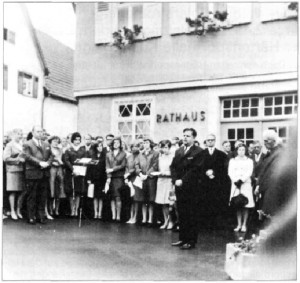 Einweihung des Emil-Martin-Platzes am 9.6.1968.